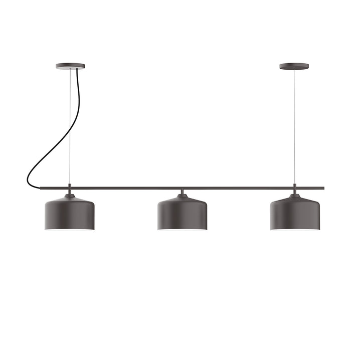 J-Series Julia 3-Light Linear Chandelier in Bronze Matte