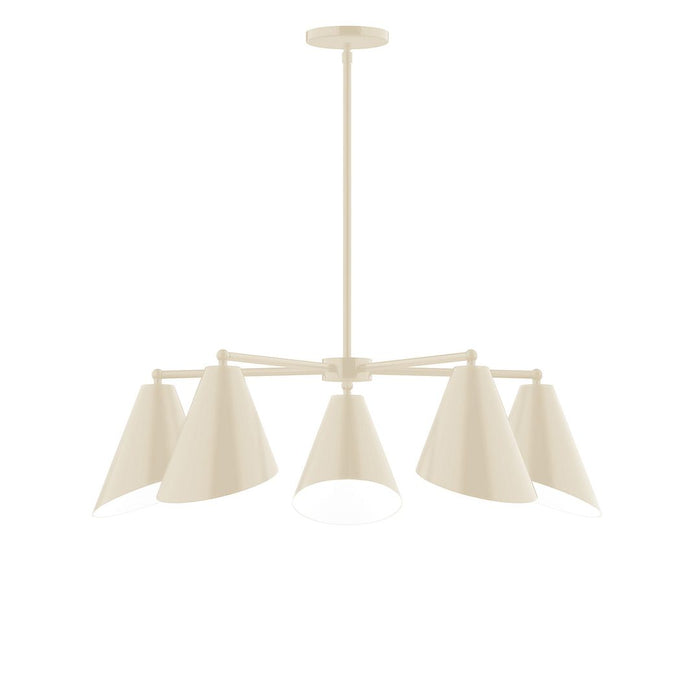Jasmine 5-Light LED Chandelier in Cream