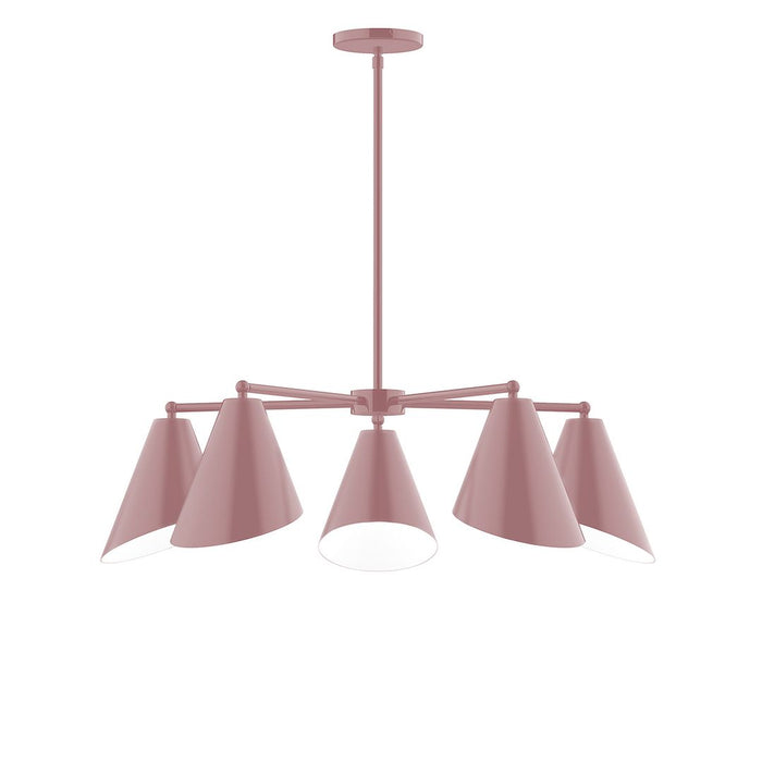 Jasmine 5-Light LED Chandelier in Mauve