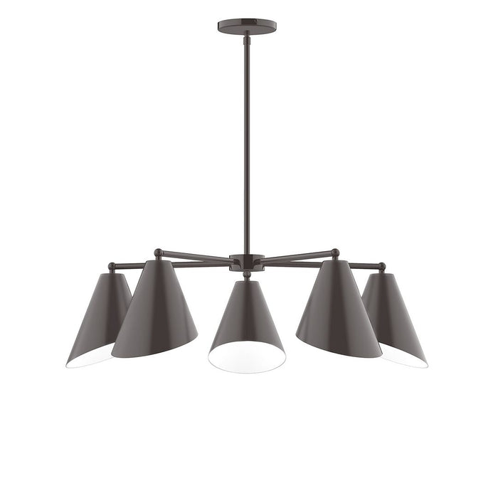 Jasmine 5-Light Chandelier in Architectural Bronze