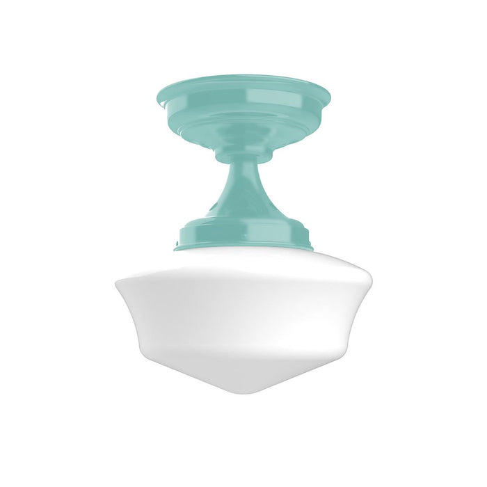 Schoolhouse 12" Flush Mount in Sea Green