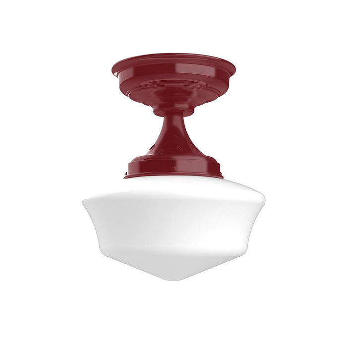 Schoolhouse 12" flush mount in Barn Red