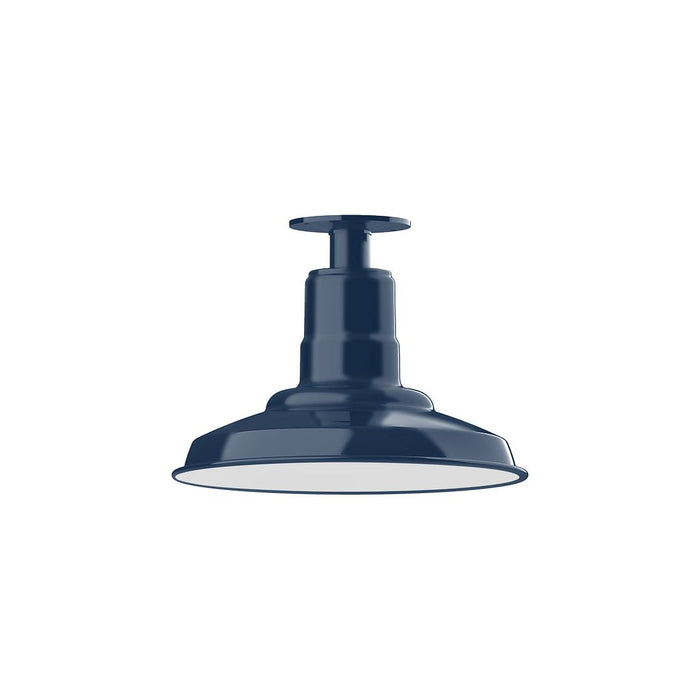 Warehouse 12" LED Flush Mount in Navy