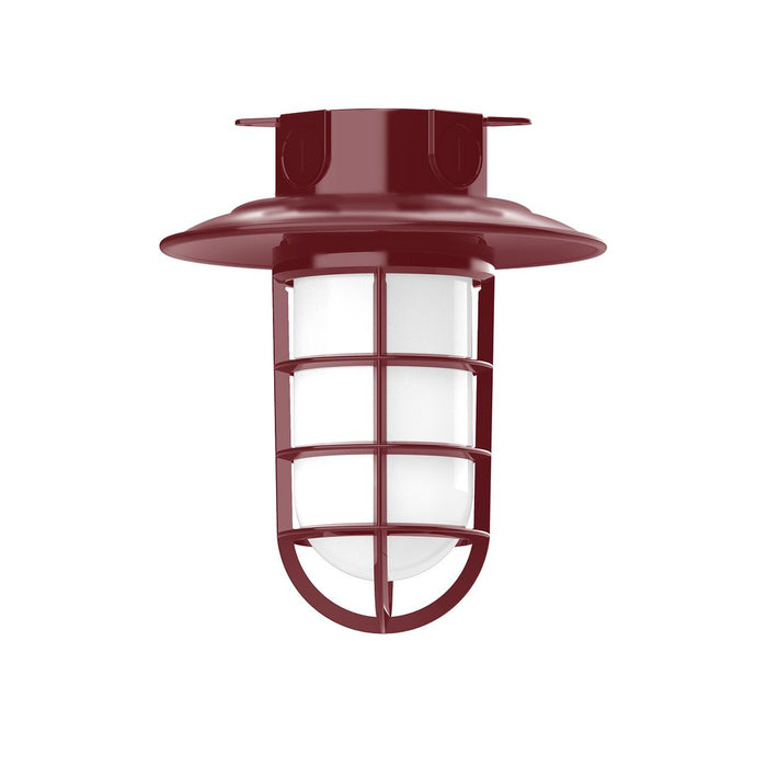 Vaportite 8 1/4" Flush Mount Ceiling Light in Barn Red