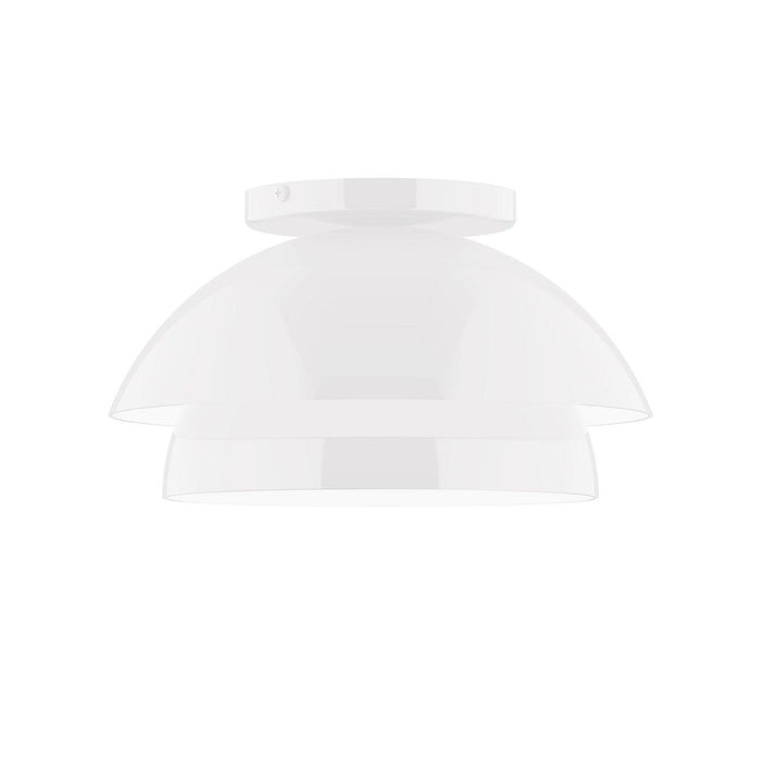 Nest 10" Flush Mount in White