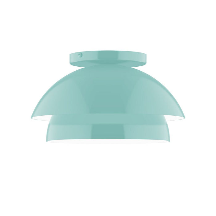 Nest 10" Flush Mount in Sea Green