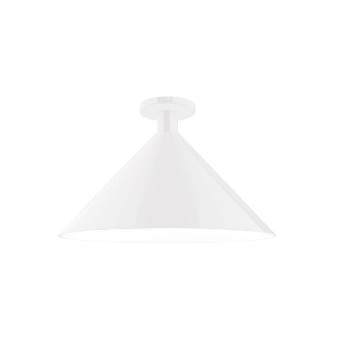 Chase 18 inch Flush Mount in White | Montclair Light Works