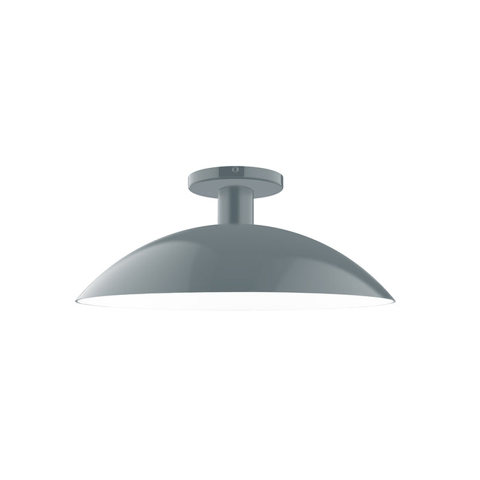 Glow 16 inch LED Flush Mount in Slate Gray | Montclair Light Works