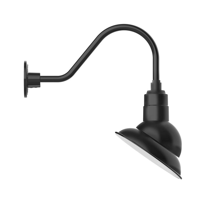 Emblem 10" LED Gooseneck Wall Light in Black