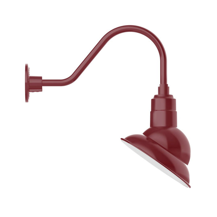 Emblem 10" Gooseneck Wall Light in Barn Red