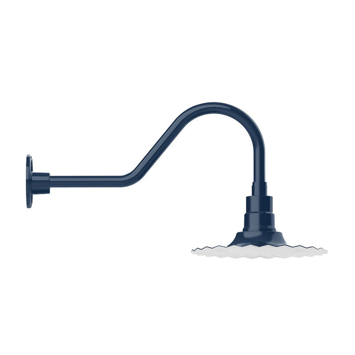 Radial 12" Gooseneck Wall Light in Navy