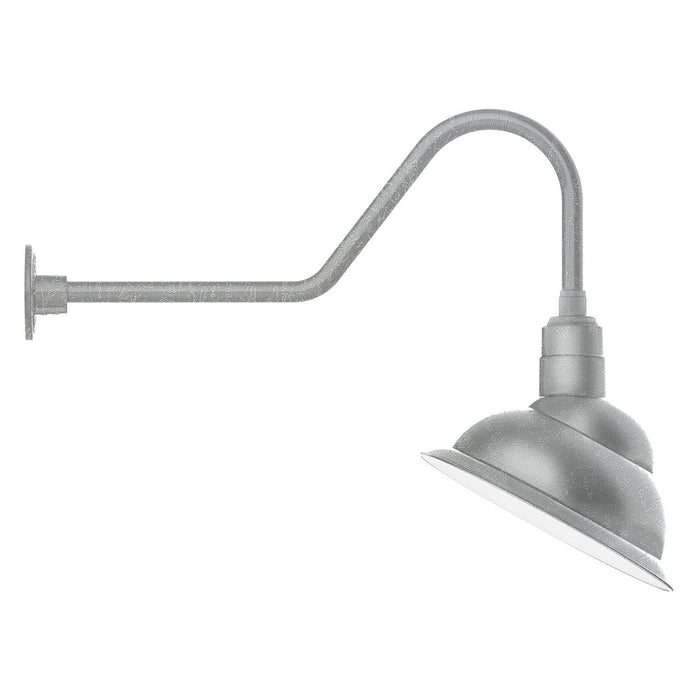 Emblem 14" Gooseneck Wall Light in Painted Galvanized