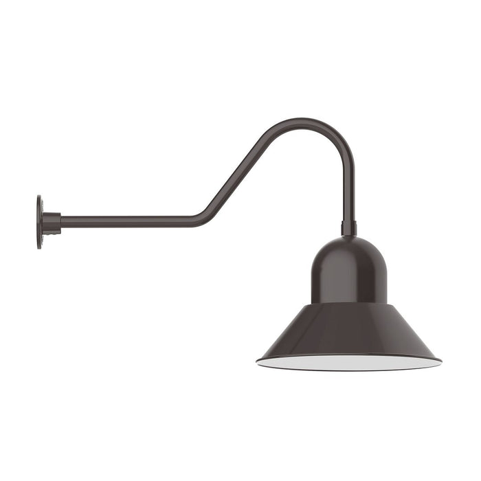 Prima 16" Gooseneck Wall Light in Architectural Bronze