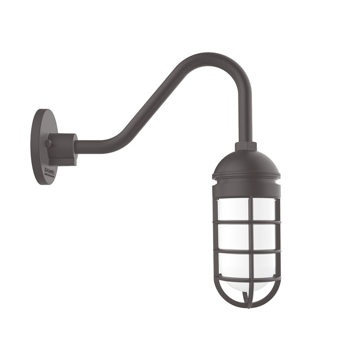 Vaportite Gooseneck Wall Light in Bronze Matte | Montclair Light Works