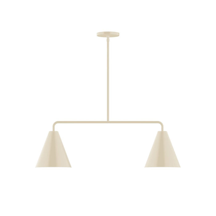 Jynx 2-Light Linear Pendant in Cream