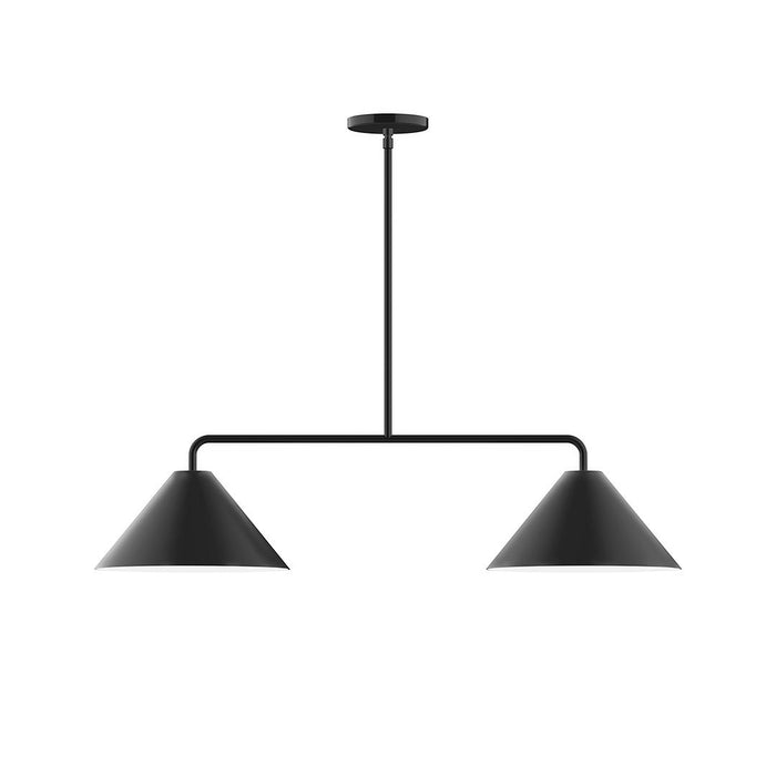 Pinnacle 2-Light Linear Pendant in Black