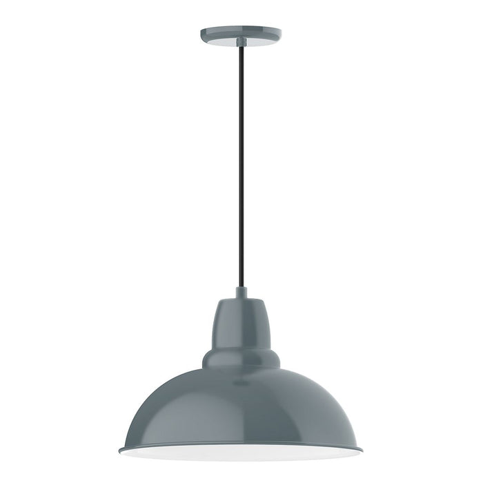 Cafe 16" LED Pendant Light in Slate Gray