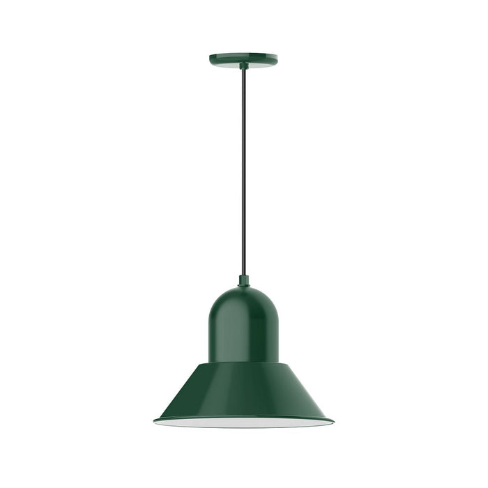Prima 14" LED Pendant in Forest Green