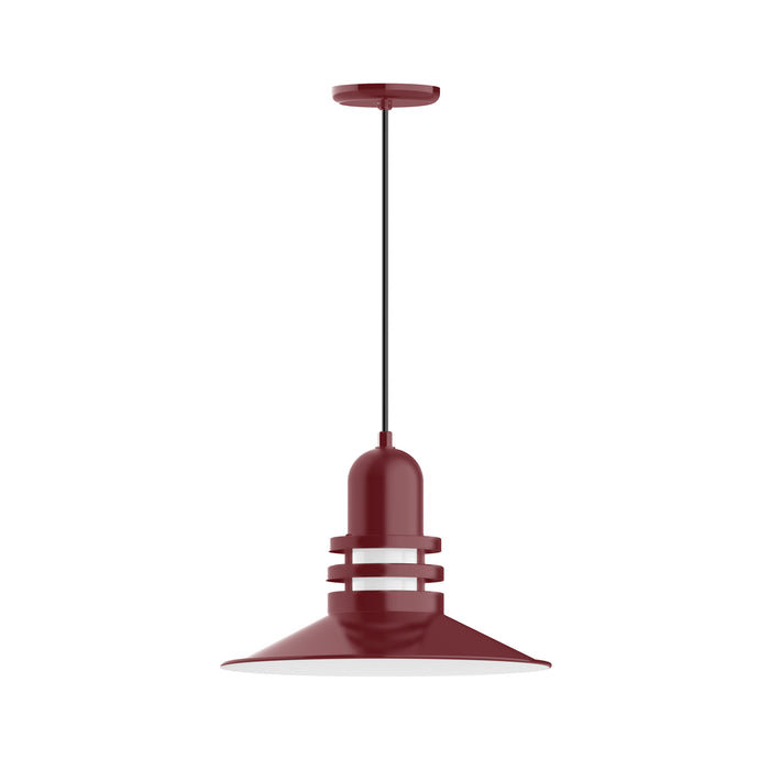 Atomic 16" pendant in Barn Red | Montclair Light Works