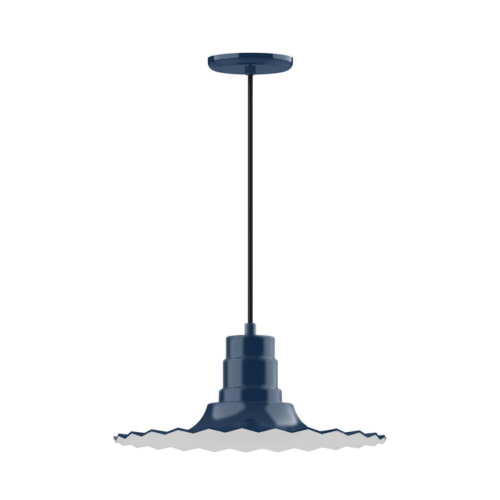 Radial 16" pendant in Navy | Montclair Light Works