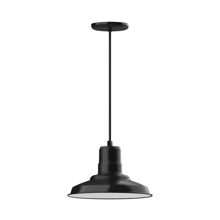 Warehouse 12" LED Pendant Light in Black