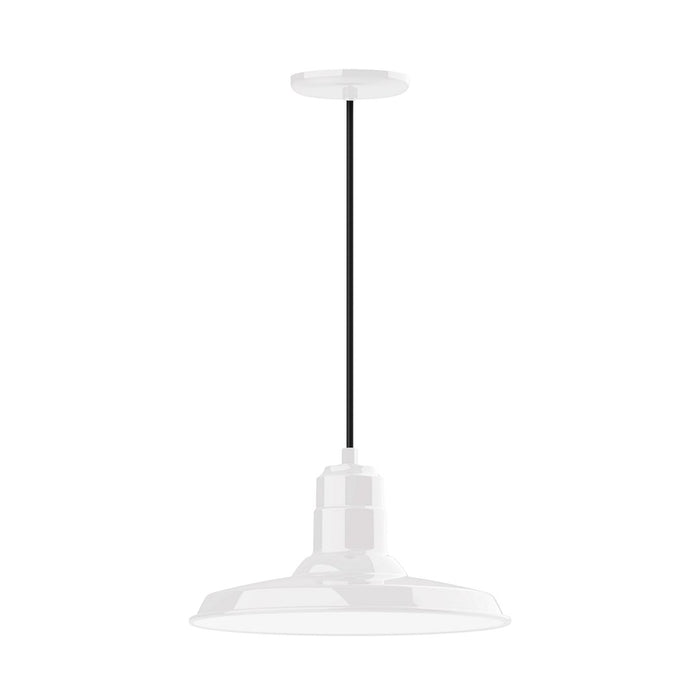 Warehouse 14" pendant in White