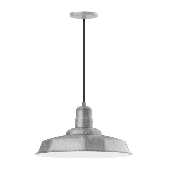 Warehouse 18" LED Pendant in Painted Galvanized | Montclair Light Works