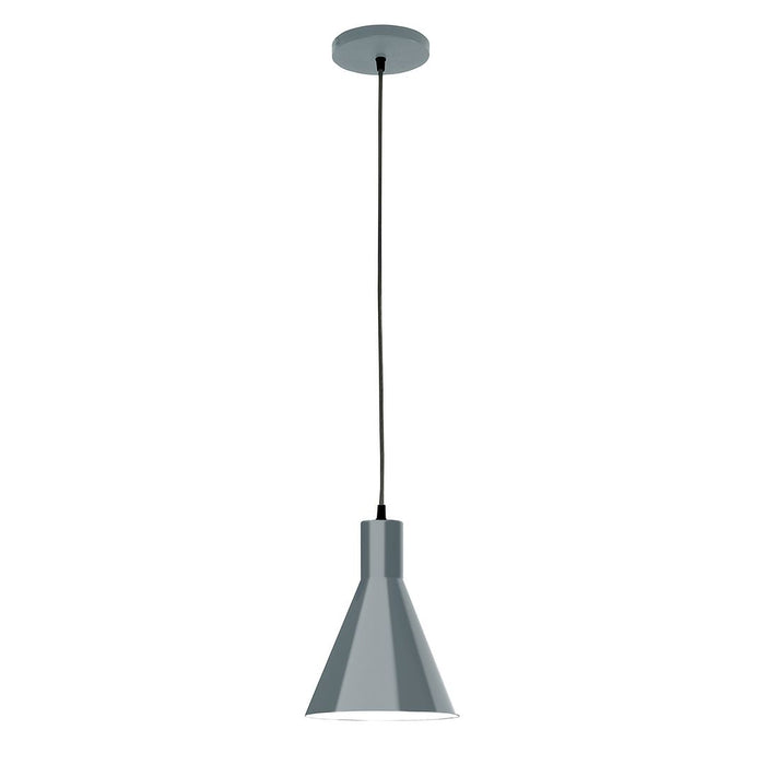 Jerome 8" LED Pendant in Slate Gray