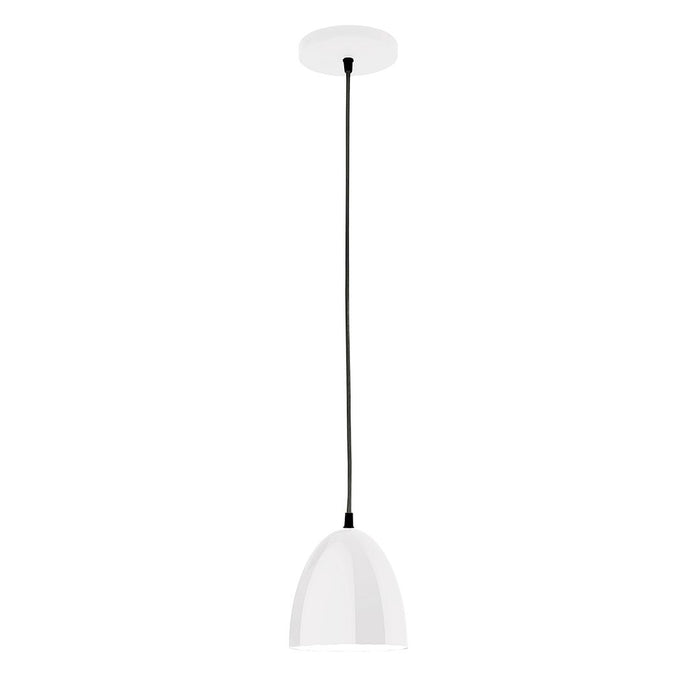 Jill 6" pendant in White