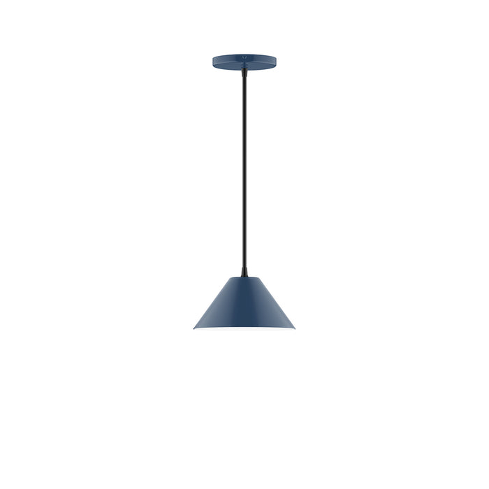 Pinnacle 8" Pendant in Navy | Montclair Light Works