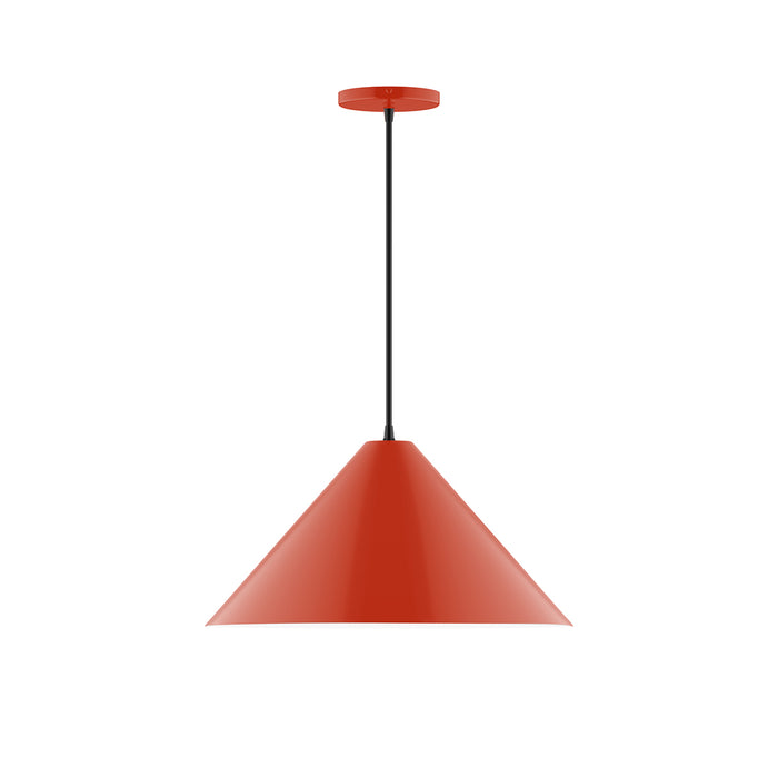 Pinnacle 18" Pendant in Vermillion | Montclair Light Works