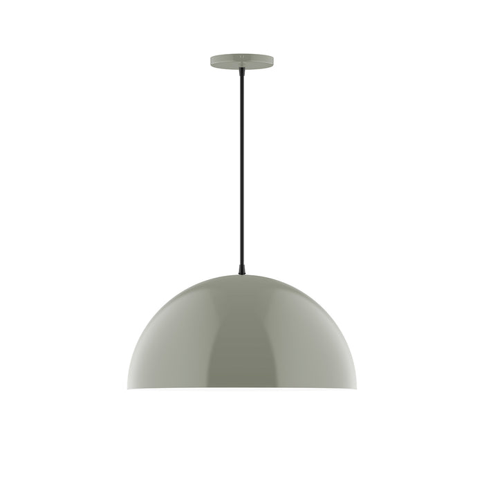 Arcade 18" LED Pendant in Moss Green | Montclair Light Works