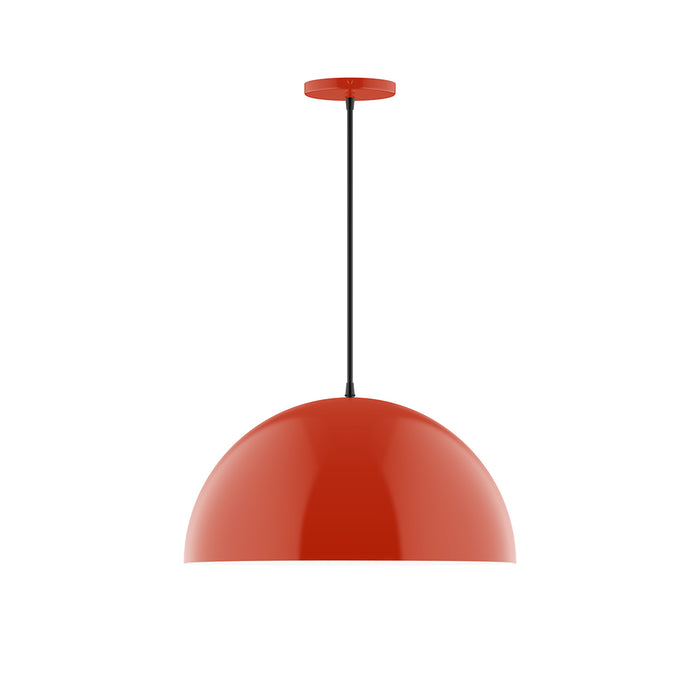 Arcade 18" LED Pendant in Vermillion | Montclair Light Works