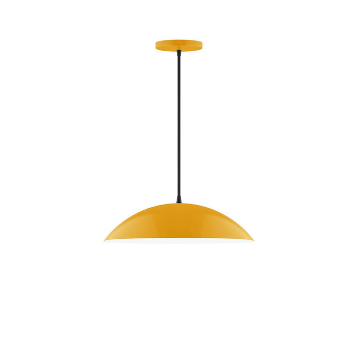 Plateau 16" LED Pendant in Bright Yellow