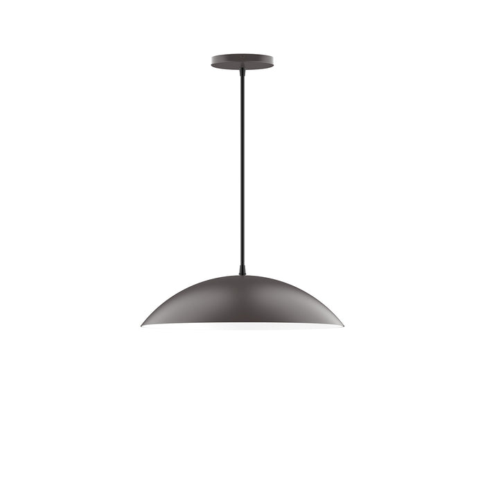 Plateau 16" LED Pendant in Bronze Matte | Montclair Light Works