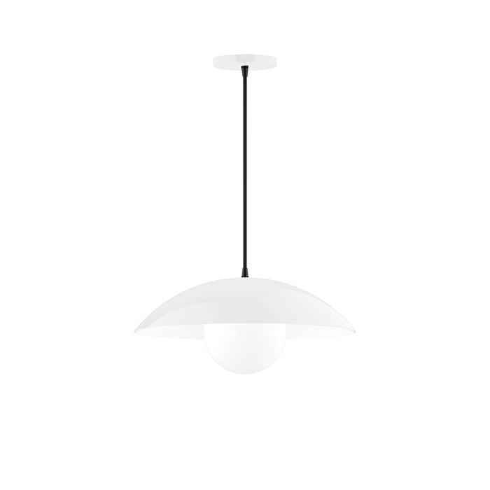 Plateau 16" Pendant in White | Montclair Light Works