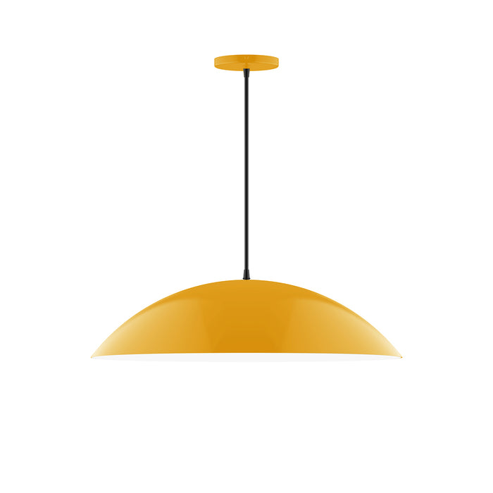 Plateau 24" LED Pendant in Bright Yellow | Montclair Light Works