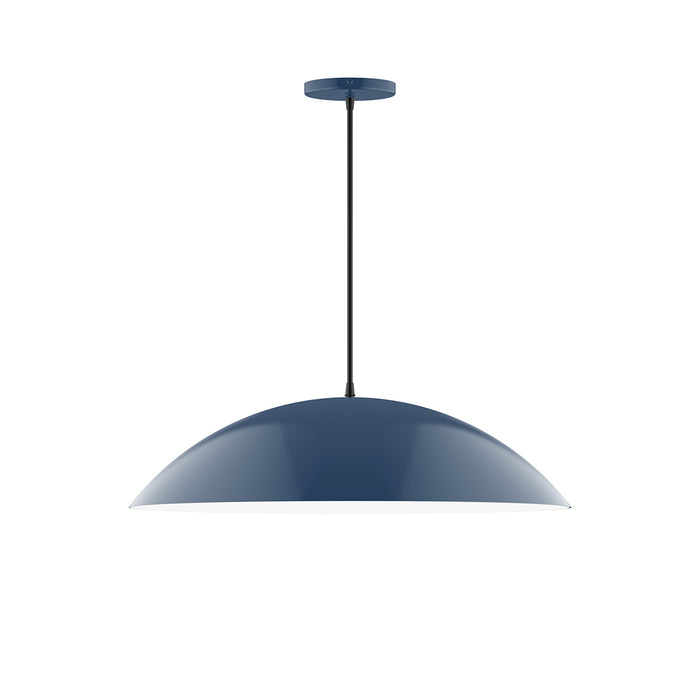 Plateau 24" LED Pendant in Navy | Montclair Light Works