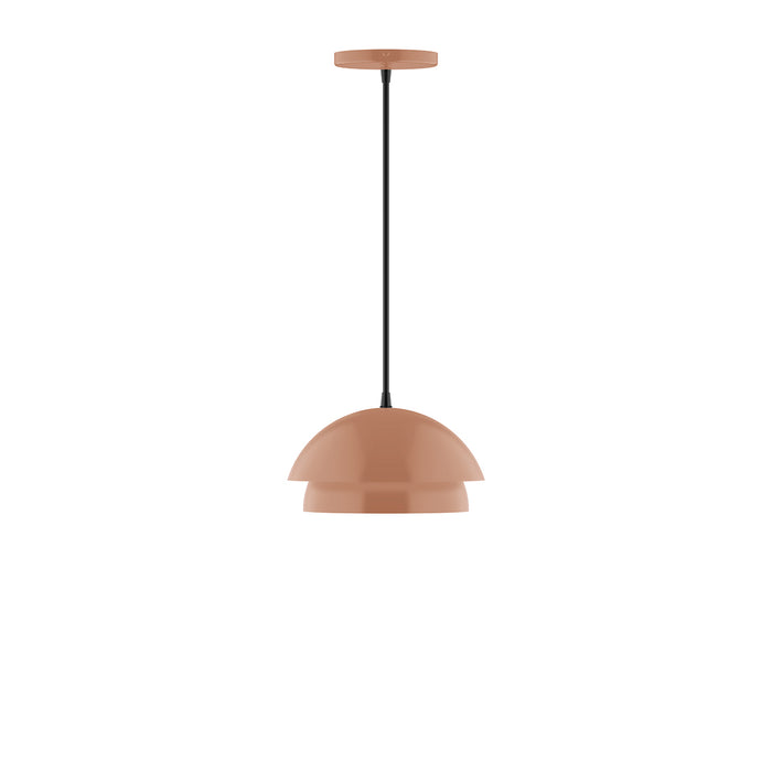 Nest 10" Pendant with Glass Globe in Terracotta | Montclair Light Works