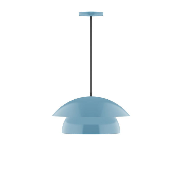 Nest 16" LED Pendant in Light Blue