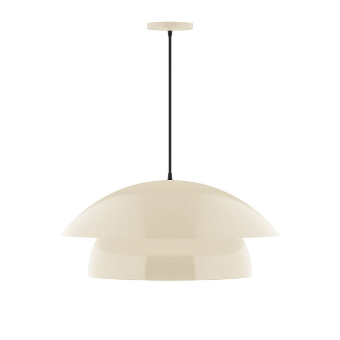 Vintage black and brass pendant light Montclair light works