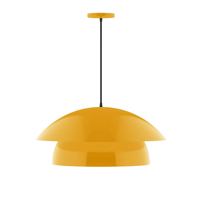 Nest 24" LED Pendant in Bright Yellow