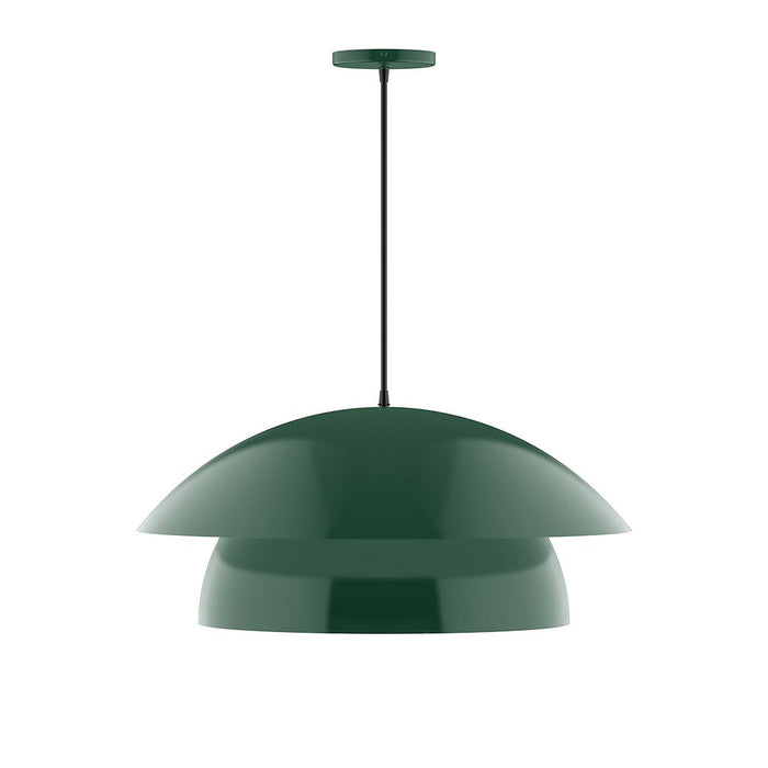 Nest 24" LED Pendant in Forest Green