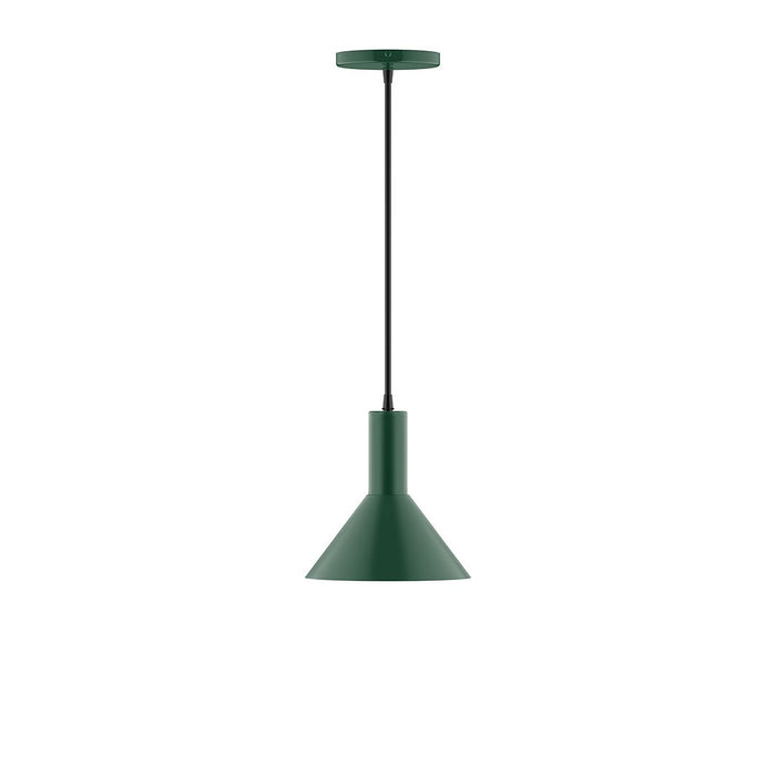 Chase 8" LED Pendant Light in Forest Green