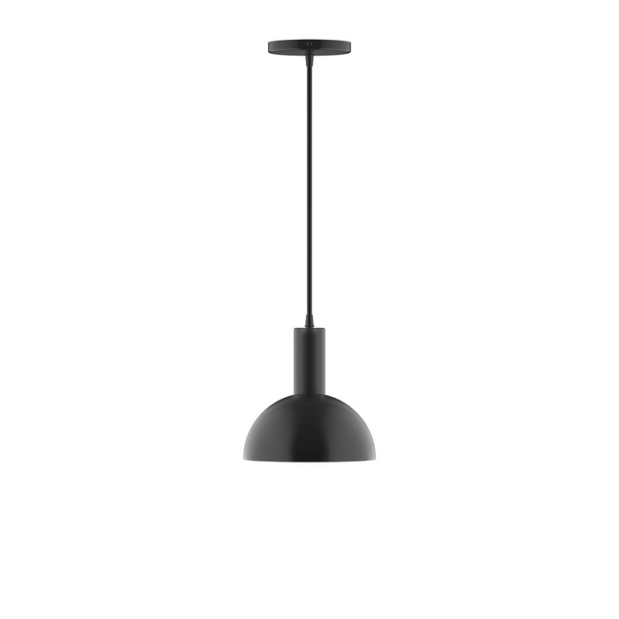 Ray 8" LED Pendant in Black | Montclair Light Works