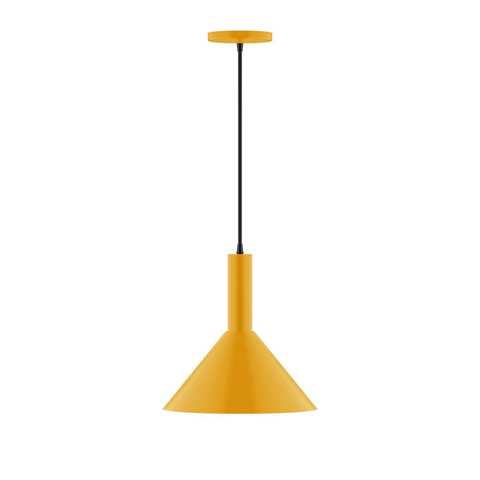 Chase 12" LED Pendant in Bright Yellow