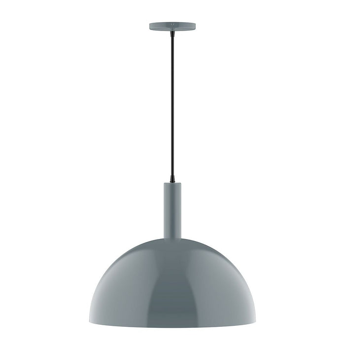 Ray 18" LED Pendant in Slate Gray