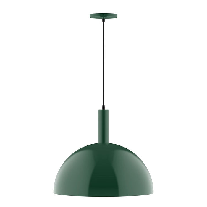 Ray 18" LED Pendant in Forest Green