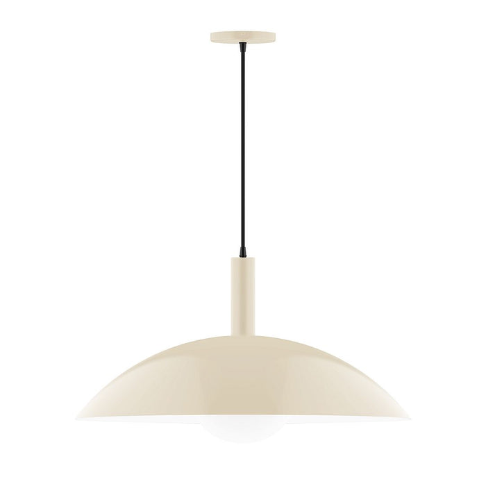 Glow 24" Pendant with Glass Globe in Cream