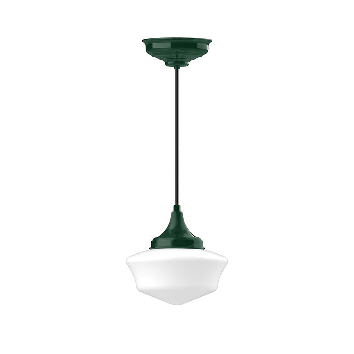 Schoolhouse 12" Pendant Light in Forest Green